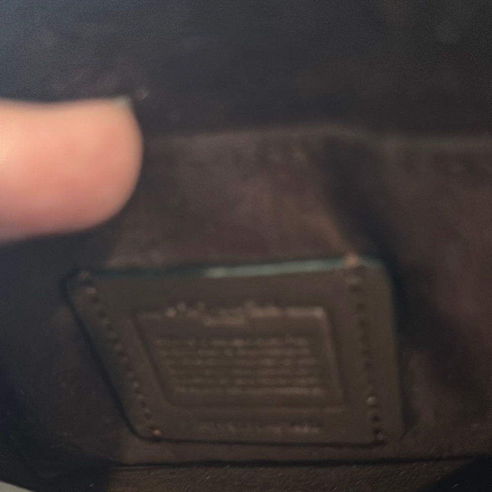 Coach “Ellen”Black Leather Crossbody Bag with Gold Accents - Picture 4 of 13